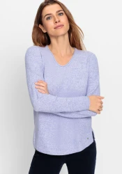 Damen Strickpullover / violett