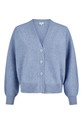 Damen Strickjacke aus Cashmere / Blau