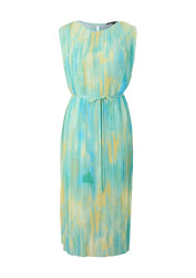 Plisseekleid / Türkis