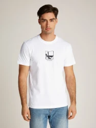 Herren T-Shirt GRID BOX / Weiß