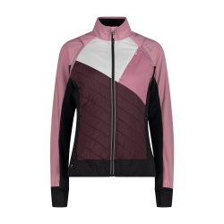 Hybride Damenjacke mit abnehmbaren ärmeln / Rot
