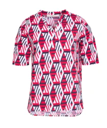Damen Shirt Cubes Design / Rot