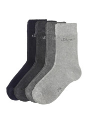Kinder Socken 4er Pack / grau