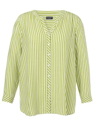 Bluse V-Ausschnitt / Limone