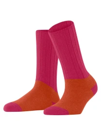 Damen Socken Colorblock-Design / Pink