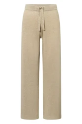 Damen Hose mit metallisierten Fasern / Beige