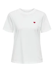 Damen T-Shirt JDYPISA S/S / Weiß