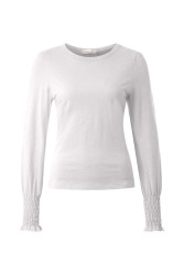 Damen Langarmshirt / Weiß
