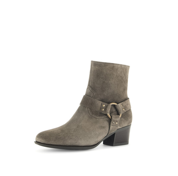 Stiefeletten Rauleder grau