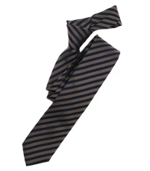 Gewebt Krawatte gestreift 001080 / Braun