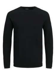 Herren Strickpullover JJEHILL / Schwarz