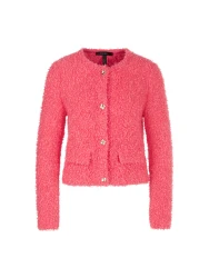 Damen Bouclé Cardigan / Rot