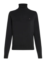 Damen Rollkragenshirt / Schwarz