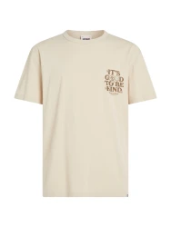 Herren T-Shirt TJM REG NOVELTY GRAPHIC2 / Beige