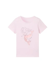 Kinder T-Shirt mit Print / Rosa