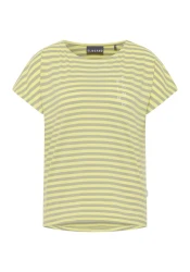 Damen T-Shirt mit Streifen Selma / Gelb