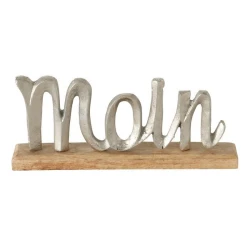 Schild "MOIN" / silber