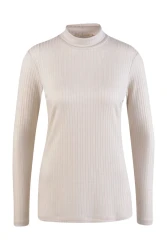 Damen Langarmshirt / Creme