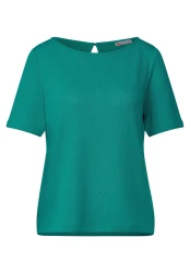 Damen T-Shirt im Strick Look / Grün