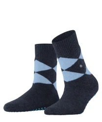 Damen Socken Cosy Argyle / Blau