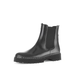 Damen Glattleder Chelsea Boots / Schwarz