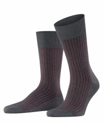 Herren Socken Oxford Stripe / Anthrazit