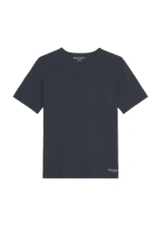 Herren Slub-Jersey-T-Shirt regular / dunkelblau