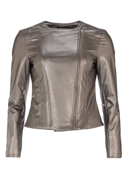 Damen Jacke in Metallic Optik