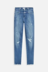 Damen Jeans A Better Blue Skinny Pusher / Blau