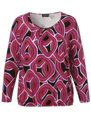 Curvy Langarmshirt / Rosa