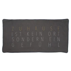 Deko-Kissen Zuhausesein / Schwarz