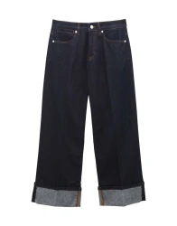 Damen Jeans Cellma Turn Up / Dunkelblau