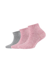 Kinder Socken Ca-Soft Quarter 3 Paar / Altrosa