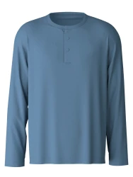 Herren Langarm-Shirt / Blau