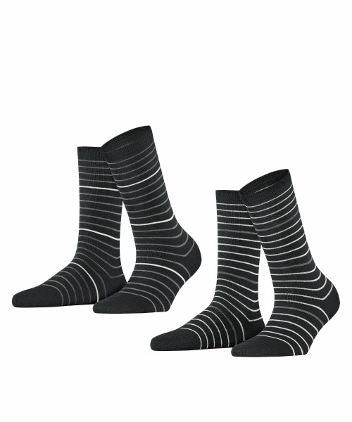 Damen Socken Fine Stripe 2-Pack