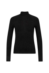 Damen Rollkragenpullover INARI / Schwarz