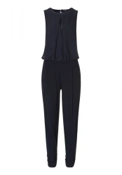 Damen Jumpsuit / marineblau