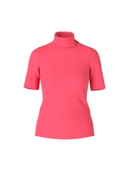 Damen T-Shirt mit Rollkragen / pink