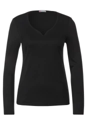 Damen Langarmshirt / Schwarz