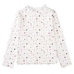 Kinder Langarmshirt / Weiß