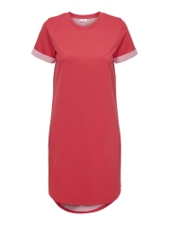 JDYIVY S/S DRESS JRS NOOS / Rot