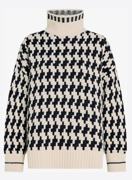 Damen Strickpullover  MOCK-NK LS