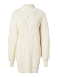 Lässiges Pulloverkleid Aus Bio-Baumwolle / Weiß