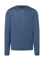 Herren Pullover Sommer-Merino / Blau