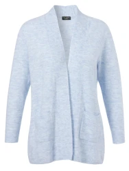 Curvy Strickjacke / Blau