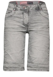 Damen Jeans Shorts / Grau