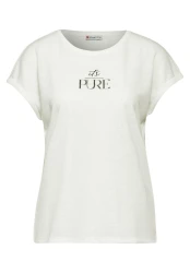 Damen T-Shirt mit Wording / Weiß