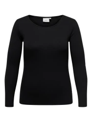 Curvy Basic Shirt CARLONNY / Schwarz