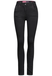 Damen Jeans Slim Fit / Schwarz