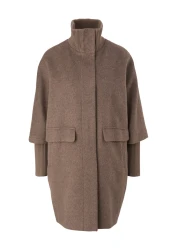 Damen Wollmantel / Braun
